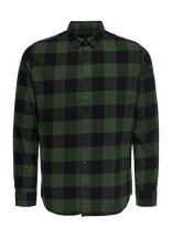 ONLY & SONS - Onsgudmund Ls Checked Shirt Noos - Laisvalaiko marškiniai - Žalia
