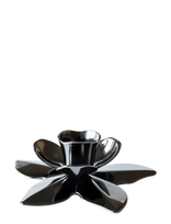 Kunstindustrien - Flower Art Deco Candlestick - Žvakidė - Juoda