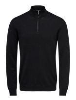 ONLY & SONS - Onswyler Life Reg 14 Half Zip Knit Noos - Megztinis su užtrauktuku - Juoda
