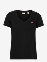 Levi's® - Perfect Vneck Caviar Jersey - Marškinėliai trumpomis rankovėmis - Juoda