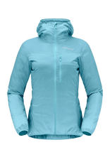 Norrøna - Falketind Aero60 Zip Hood W's - Vėjo striukė - Mėlyna