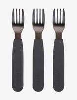 Filibabba - Silikone Gafler 3-Pak - Stone Grey - Stalo įrankiai - Juoda
