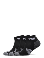 PUMA Golf - Puma Essential 1/4 Cut 3 Pair Pack - Futbolo kojinės iki kulkšnių - Juoda