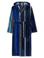 Missoni Home - Giacomo Hooded Bathrobe Xs, 50 - Chalatas - Mėlyna