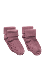Minymo - Baby Rib Sock W. Abs (2-Pack) - Neslystančios kojinės - Rožinė