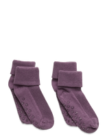 Minymo - Baby Rib Sock W. Abs (2-Pack) - Neslystančios kojinės - Violetinė