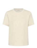InWear - Vincentiw Melange Karmen T-Shirt - Marškinėliai trumpomis rankovėmis - Kreminė spalva