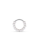 Jane Koenig - Row Pearl Twist Earring - Segamieji auskarai - Sidabro