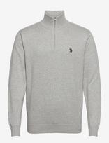 U.S. Polo Assn. - Uspa Knit Brison Men - Megztinis su užtrauktuku - Pilka