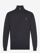 U.S. Polo Assn. - Uspa Knit Brison Men - Megztinis su užtrauktuku - Juoda