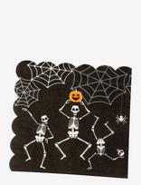 Joker - Paper Napkins Skeleton 16-P - Vaikų šventės reikmenys - Juoda