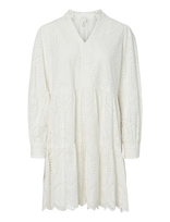 YAS - Yasholi Ls Dress S. Noos - Trumpa suknelė - Balta