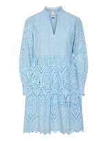 YAS - Yasholi Ls Dress S. Noos - Trumpa suknelė - Mėlyna