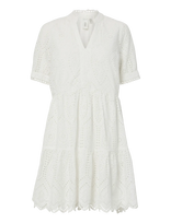 YAS - Yasholi Ss Dress S. Noos - Trumpa suknelė - Balta