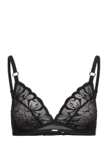 CHANTELLE - Fleurs Wirefree Triangle Bra - Liemenėlė - Juoda