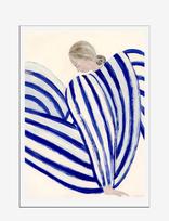 The Poster Club - Blue Stripe At Concorde - Iliustracijos - Mėlyna