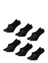 Danish Endurance - Bamboo No-Show Socks 6-Pack - Futbolo kojinės iki kulkšnių - Juoda