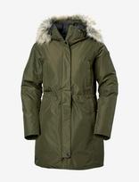Helly Hansen - W Senja Parka - Parkų stiliaus paltas - Žalia