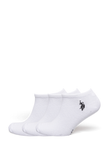 U.S. Polo Assn. - Uspa Socks 3 Pak Ariz Men - Kojinės iki kulkšnių - Balta