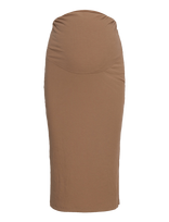 Lindex - Skirt Mom Linda Rib - Iki kelių ir midi suknelės - Ruda