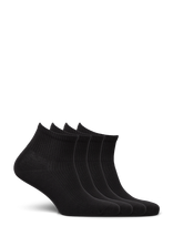 Lindex - 4-Pack High Ankle Socks - Futbolo kojinės iki kulkšnių - Juoda