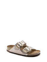 Birkenstock - Arizona Bb Bf Graceful Taupe - Plokščiapadės basutės - Sidabro