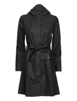 Rains - Curve Long Jacket W3 - Lietpaltis - Juoda
