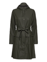 Rains - Curve Long Jacket W3 - Lietpaltis - Žalia