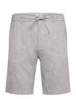 Lindbergh - Linen Blend Herringbone Short - Laisvalaiko marškiniai - Pilka