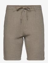 Lindbergh - Linen Blend Herringbone Short - Laisvalaiko marškiniai - Žalia