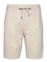 Lindbergh - Linen Blend Herringbone Short - Laisvalaiko marškiniai - Pilka