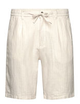 Lindbergh - Linen Blend Herringbone Short - Laisvalaiko marškiniai - Balta