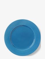 Lyngby Porcelæn - Rhombe Color Middagstallerken - Vakarienės lėkštės - Mėlyna