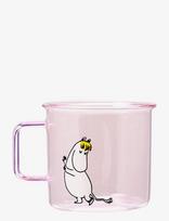 Muurla - Moomin Glass Mug Snorkmaiden - Kavos puodelis - Rožinė