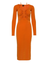 Gina Tricot - Lorna Midi Dress - Iki kelių ir midi suknelės - Oranžinė