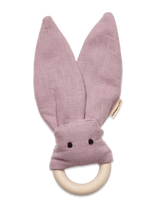 Kid's Concept - Bite Ring Linen Pink Neo - Dantų dygimo žaislas - Rožinė