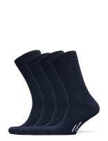 TOPECO - Socks 4P, Bamboo - Įprastos kojinės - Tamsiai mėlyna