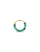 Jane Koenig - Bermuda Malachite Twist, Gold-Plated Sterling Silver - Auskarai - Žalia