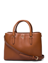 Lauren Ralph Lauren - Leather Small Marcy Satchel - Rankinė - Ruda