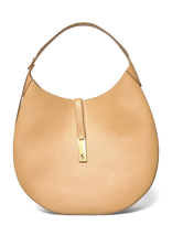 Polo Ralph Lauren - Polo Id Calfskin Large Shoulder Bag - Rankinė - Smėlio
