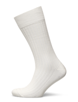 AN IVY - Off White Ribbed Socks - Įprastos kojinės - Balta