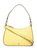 Lauren Ralph Lauren - Crosshatch Leather Medium Danni Bag - Rankinė - Geltona