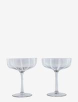 OYOY Living Design - Mizu Coupe Glass  Pack Of 2 - Šampano taurės - Nude