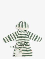 Done By Deer - Bathrobe Gots Stripes Green 3-4Y - Chalatas - Marga / raštuota