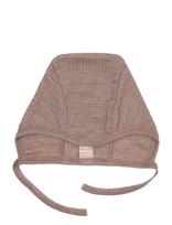 Smallstuff - Baby Helmet, Soft Powder Drop Needle, Merino Wool - Kūdikių kepurė - Ruda