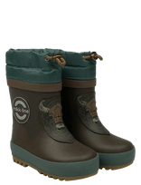 Mikk-line - Wellies Winter - 3D - Aukšti guminiai batai - Žalia