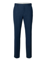 Selected - Slhslim-Oasis Linen Trs Noos - Klasikinės kelnės - Tamsiai mėlyna