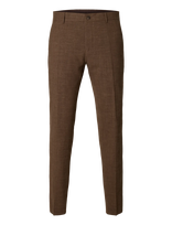 Selected - Slhslim-Oasis Linen Trs Noos - Klasikinės kelnės - Ruda