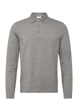 Filippa K - Luke Stretch Polo Shirt - Marškinėliai ilgomis rankovėmis - Pilka