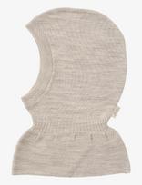 Copenhagen Colors - Lt. Knitted Merino Balaclava With Frill - Balaklava - Smėlio